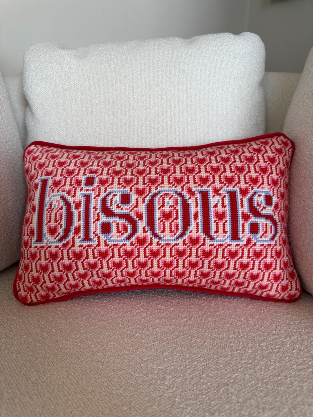 Furbish Studios - 8x14” Lumbar Pillow - Bisous 💋